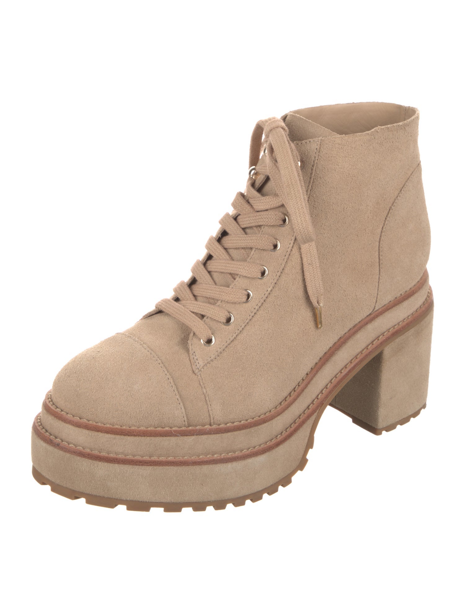 Cult Gaia Suede Combat Boots