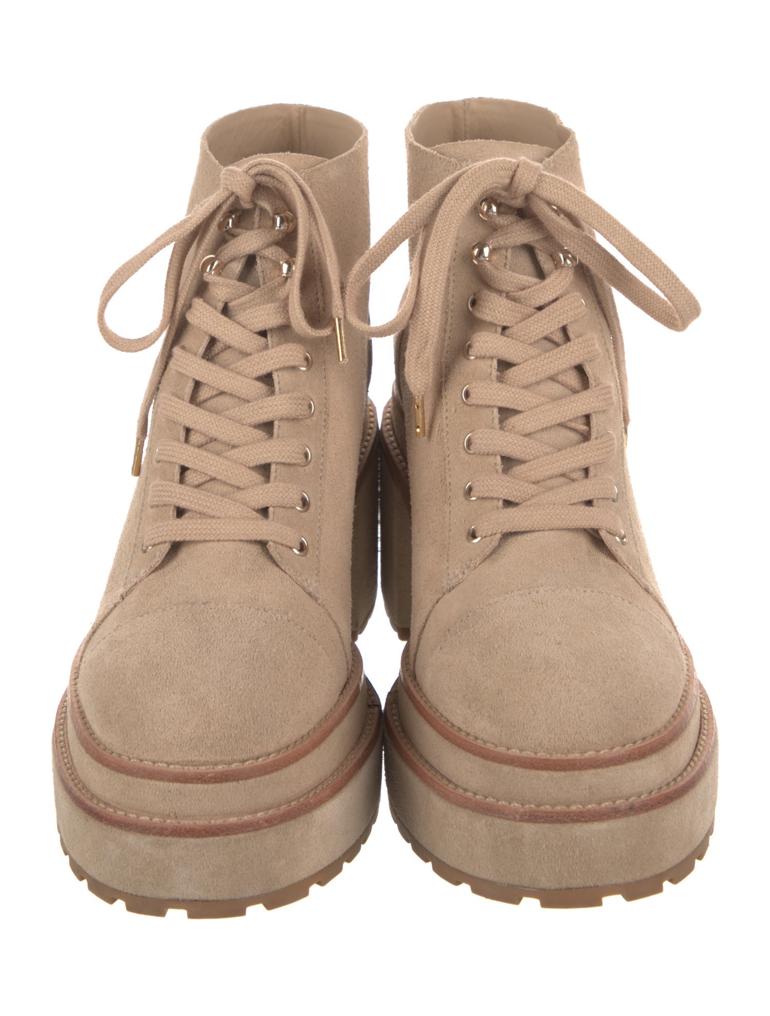 Cult Gaia Suede Combat Boots