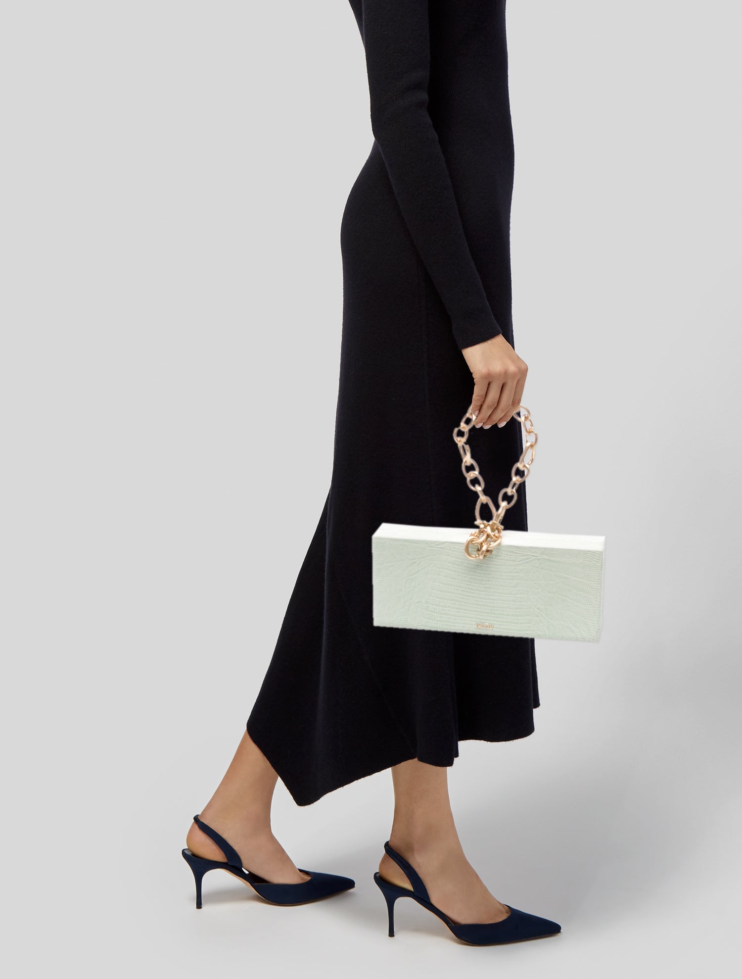 Cult Gaia Leather Top Handle Bag