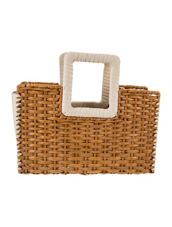 Cult Gaia Rattan Top Handle Bag