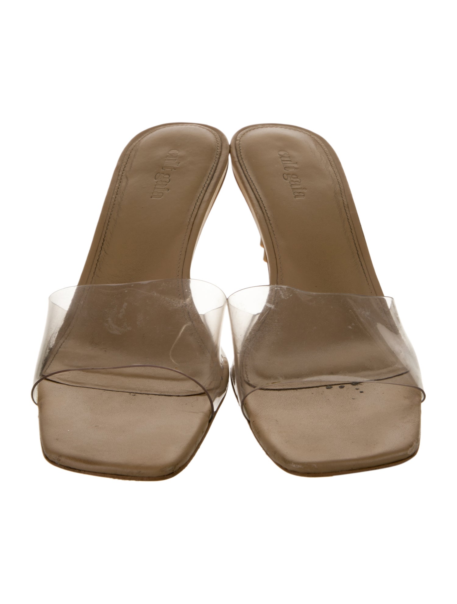 Cult Gaia Leather Slides