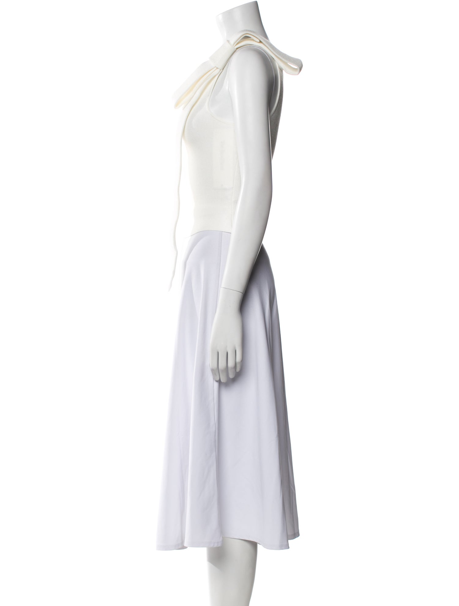 Cult Gaia One-Shoulder Sleeveless Crop Top