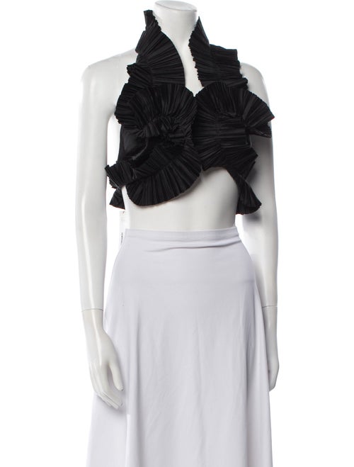 Cult Gaia Cowl Neck Sleeveless Crop Top