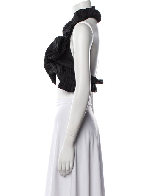 Cult Gaia Cowl Neck Sleeveless Crop Top