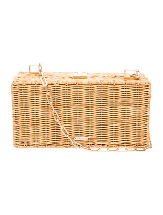 Cult Gaia Rattan Shoulder Bag