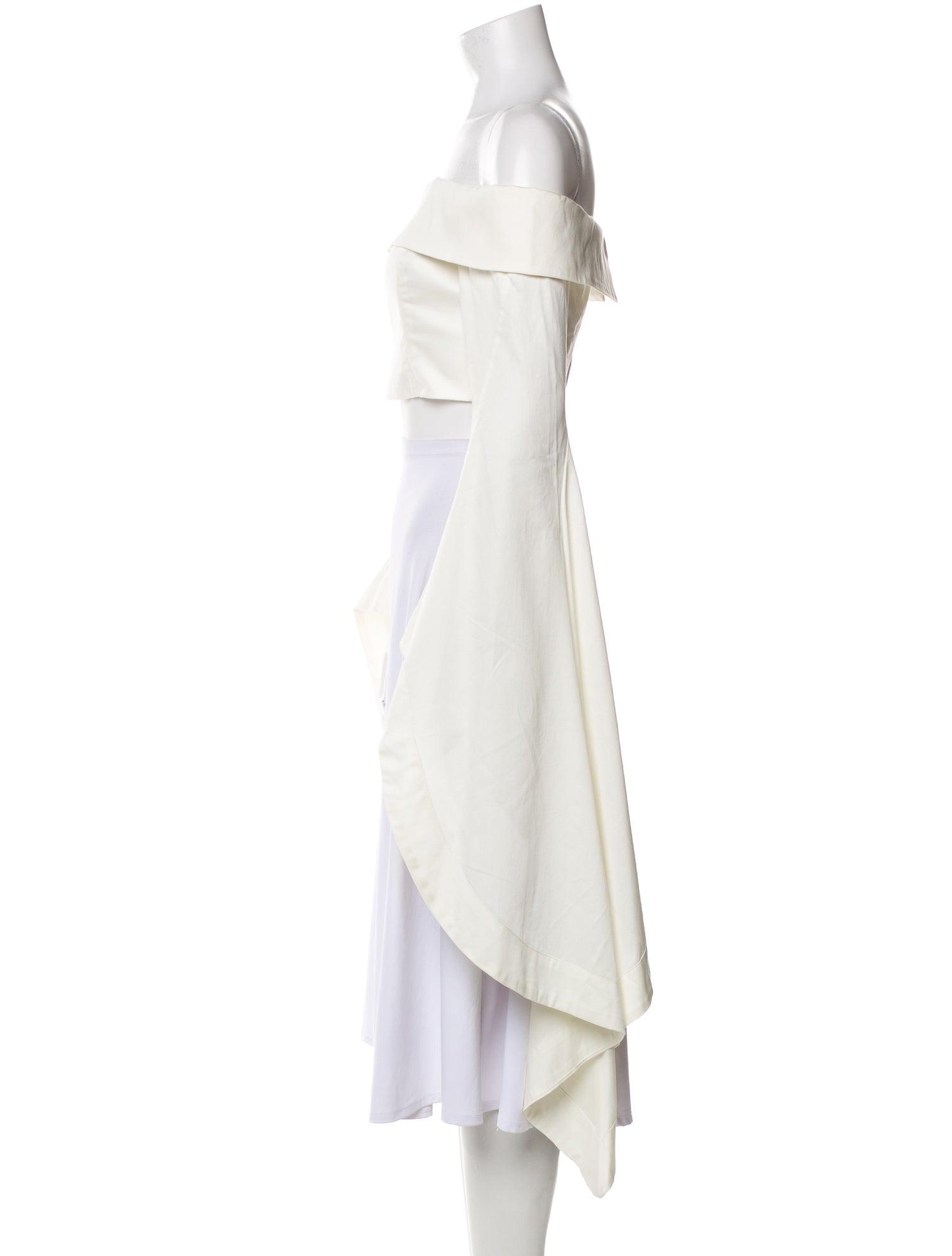 Cult Gaia Off-The-Shoulder Long Sleeve Crop Top w/ Tags