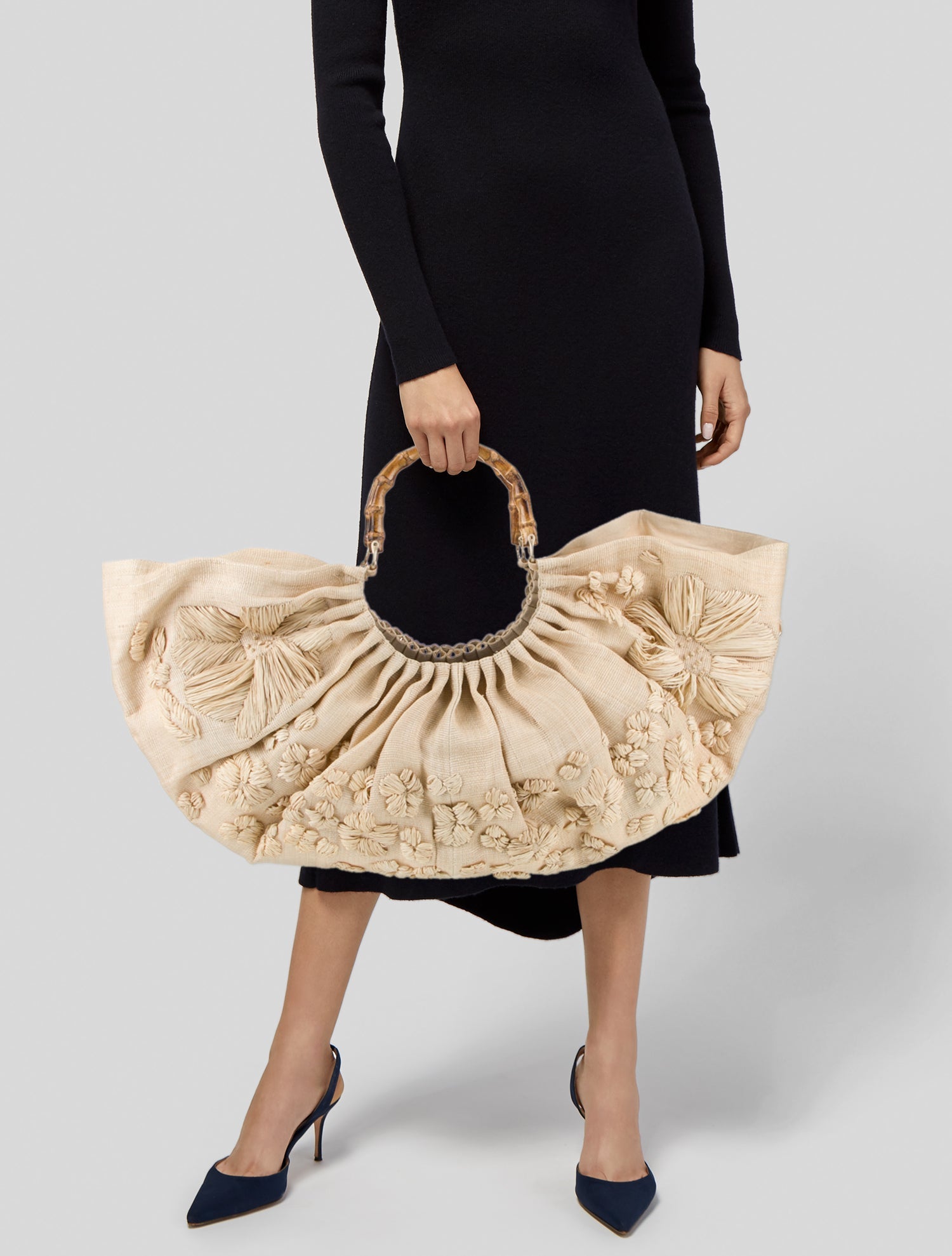 Cult Gaia Straw Evening Bag