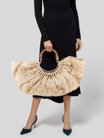 Cult Gaia Straw Evening Bag