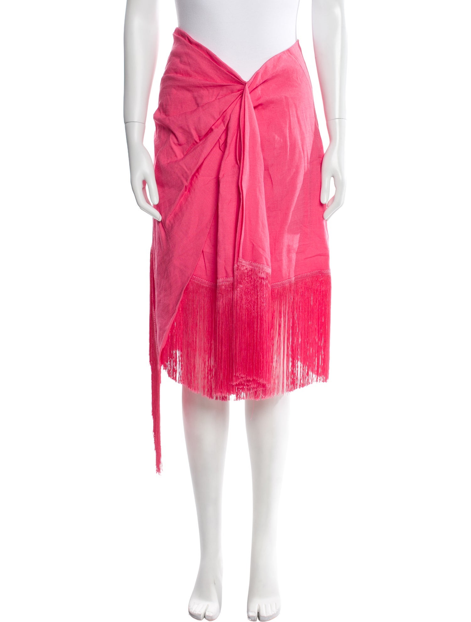 Cult Gaia Fringe Trim Accent Knee-Length Skirt w/ Tags