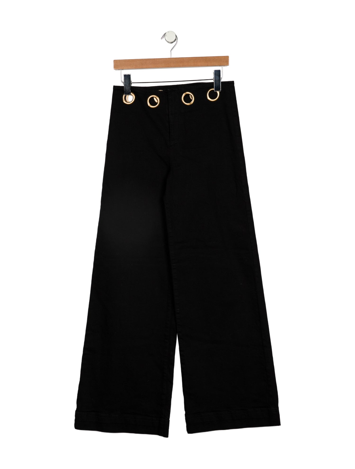 Cult Gaia Mid-Rise Wide Leg Jeans
