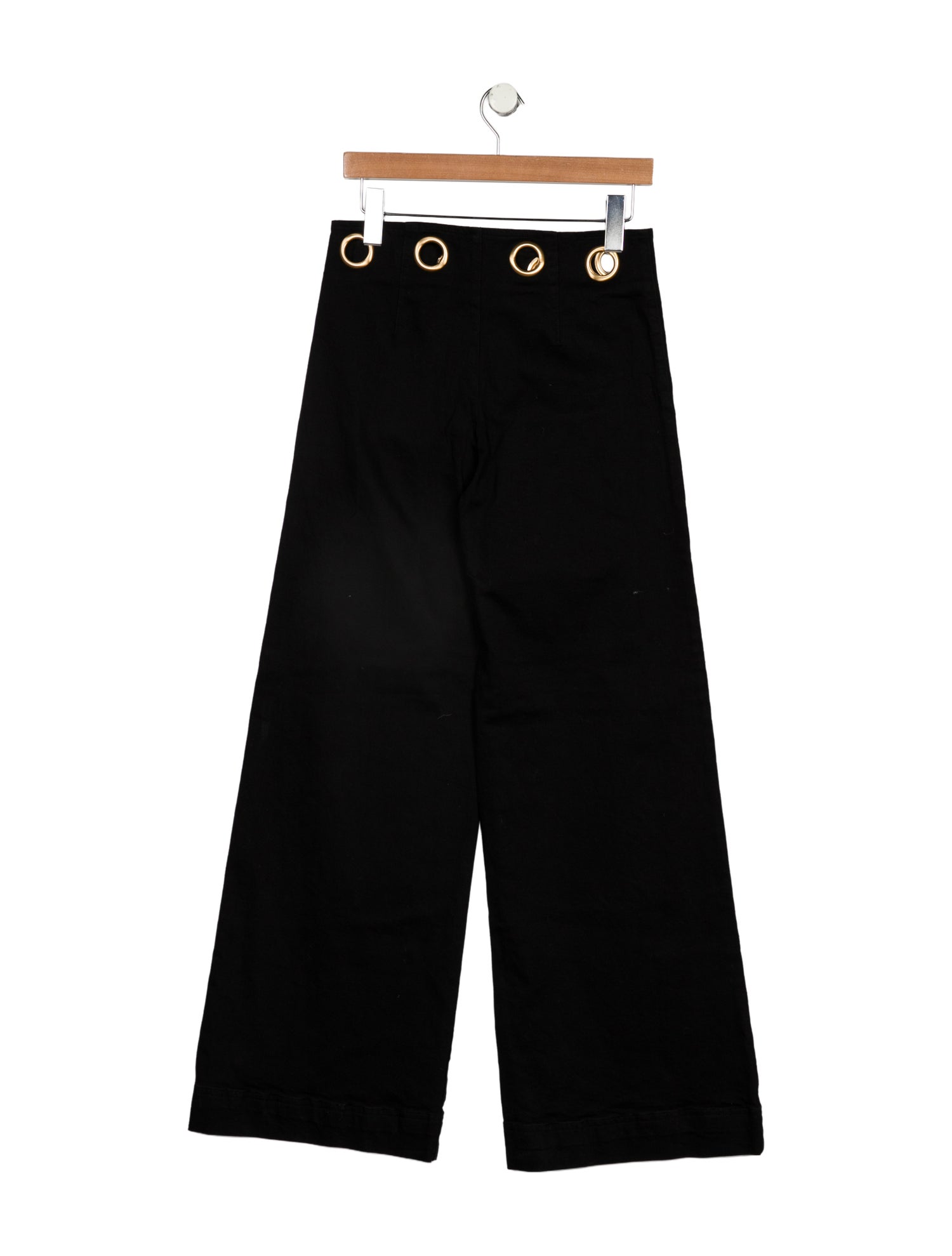 Cult Gaia Mid-Rise Wide Leg Jeans