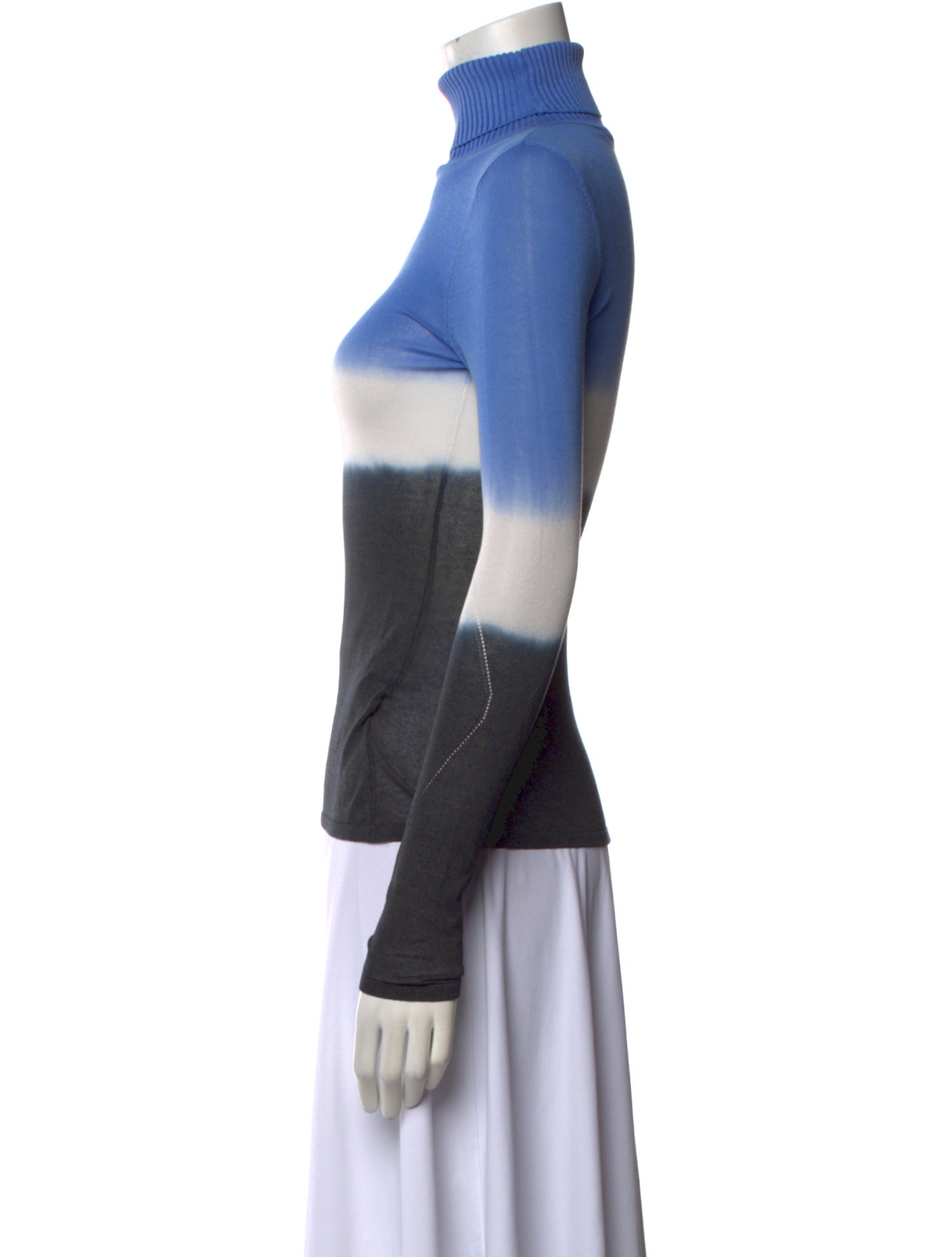 Cult Gaia Striped Turtleneck Sweater