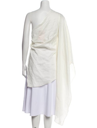 Cult Gaia Linen One-Shoulder Tunic