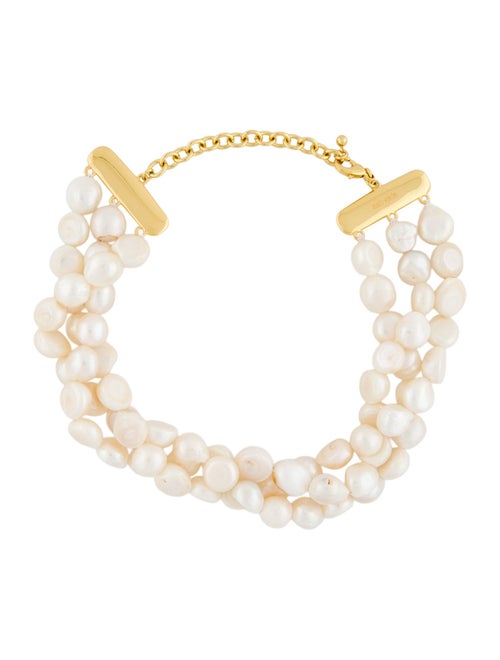 Cult Gaia Pearl Nora Multi-Strand Choker Necklace