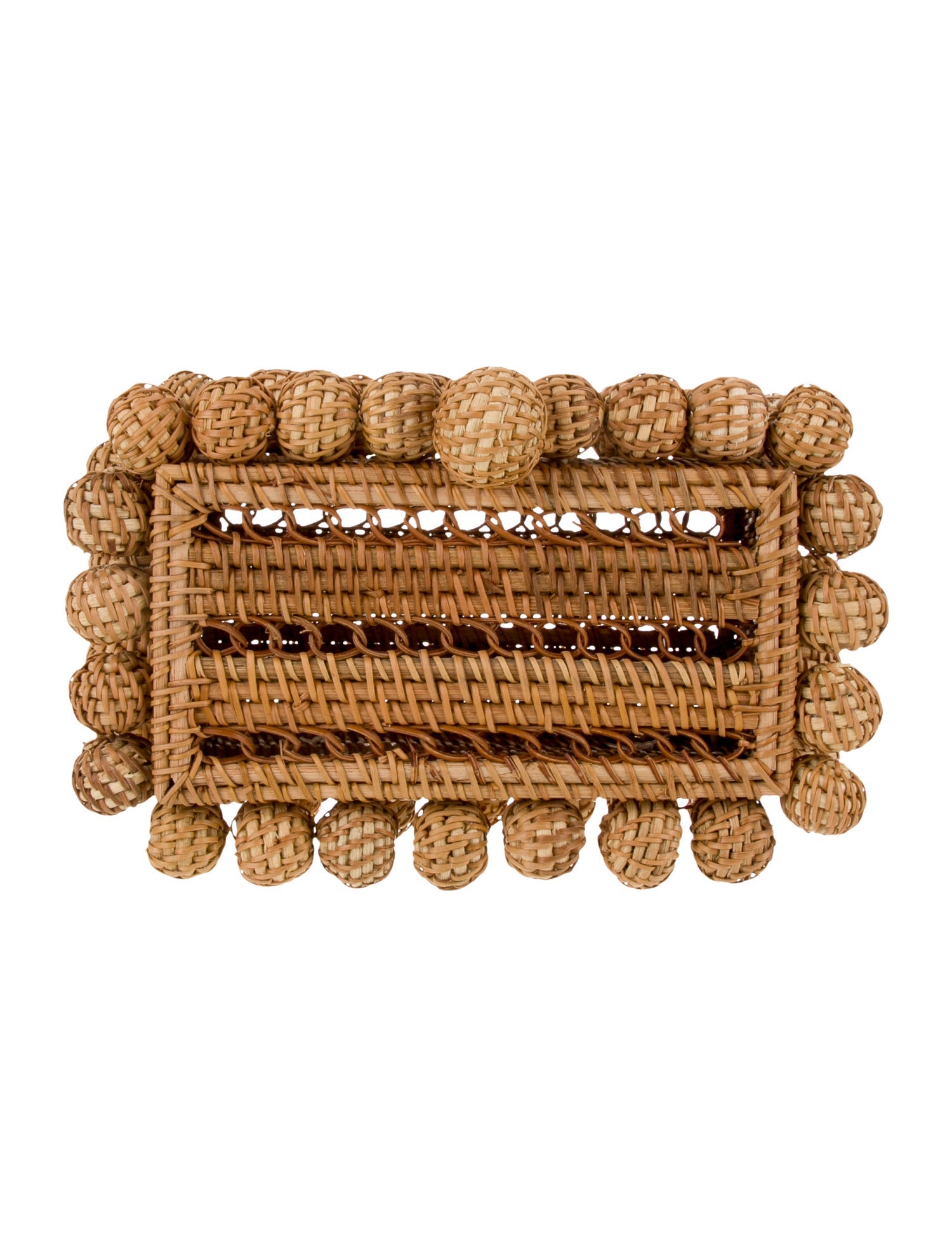 Cult Gaia Rattan Minaudière