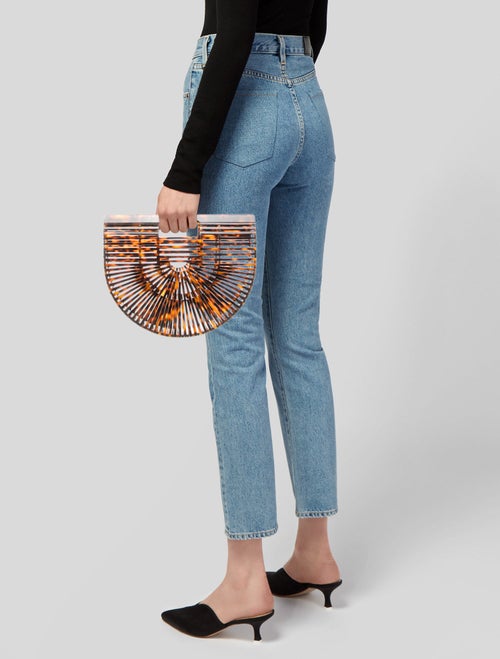 Cult Gaia Acrylic Top Handle Bag