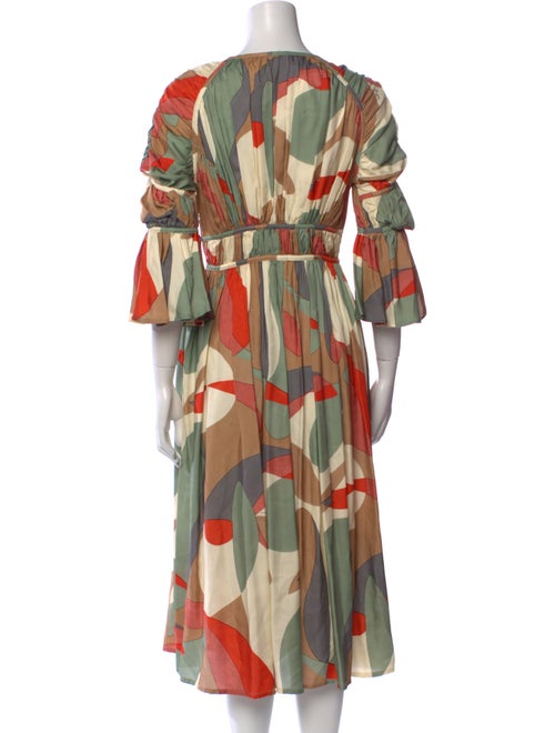 Cult Gaia Printed Midi Length Dress
