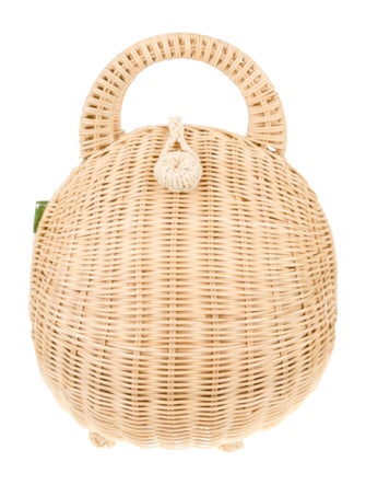 Cult Gaia Rattan Top Handle Bag