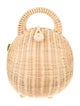 Cult Gaia Rattan Top Handle Bag