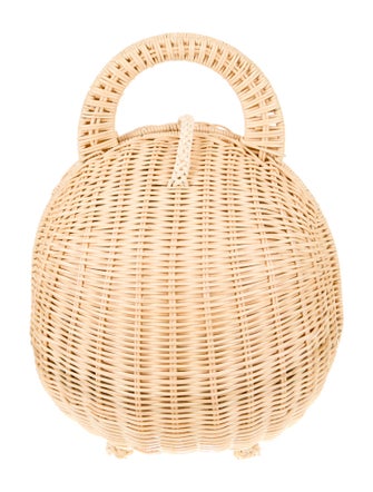 Cult Gaia Rattan Top Handle Bag