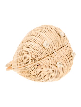 Cult Gaia Rattan Top Handle Bag