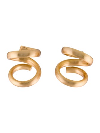 Cult Gaia Henny Spiral Hoop Earrings