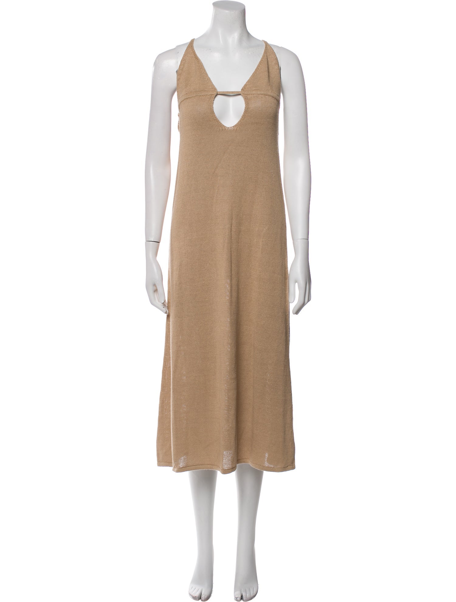 Cult Gaia V-Neck Midi Length Dress