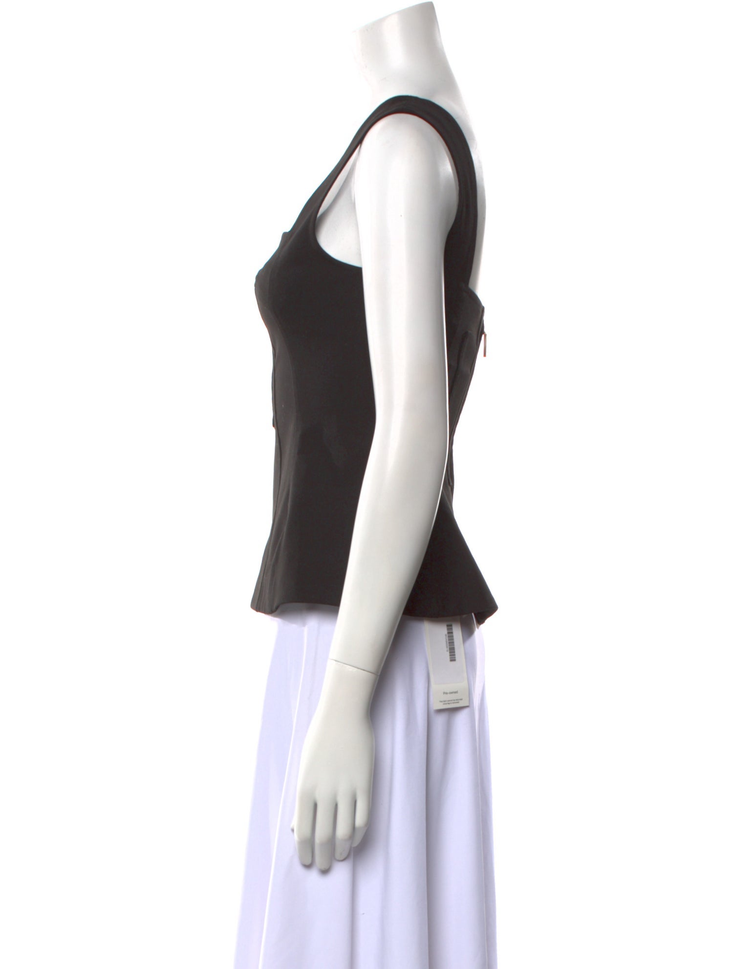 Cult Gaia Square Neckline Sleeveless Crop Top