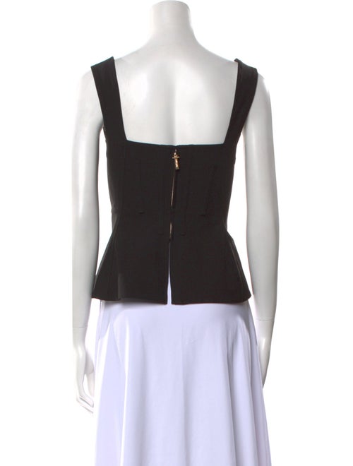 Cult Gaia Square Neckline Sleeveless Crop Top