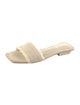 Cult Gaia Canvas Raw-Edge Trim Slides