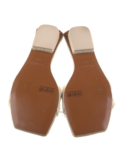 Cult Gaia Canvas Raw-Edge Trim Slides