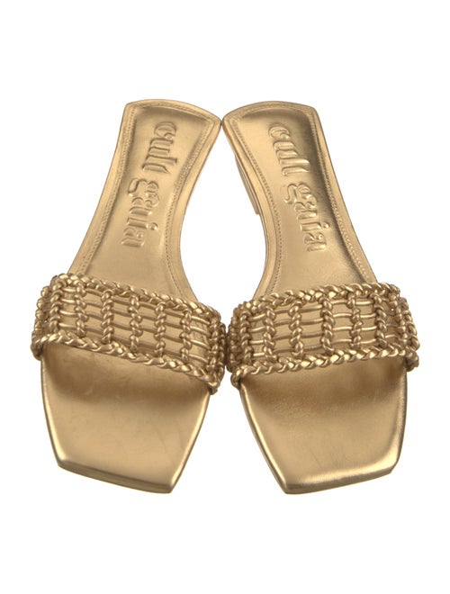 Cult Gaia Leather Slides