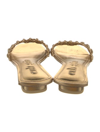 Cult Gaia Leather Slides