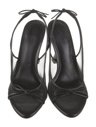 Cult Gaia Mesh Slingback Sandals