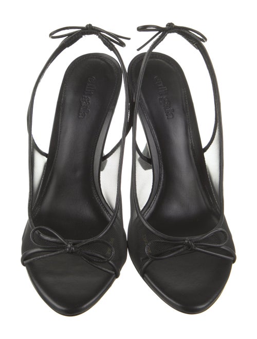 Cult Gaia Mesh Slingback Sandals