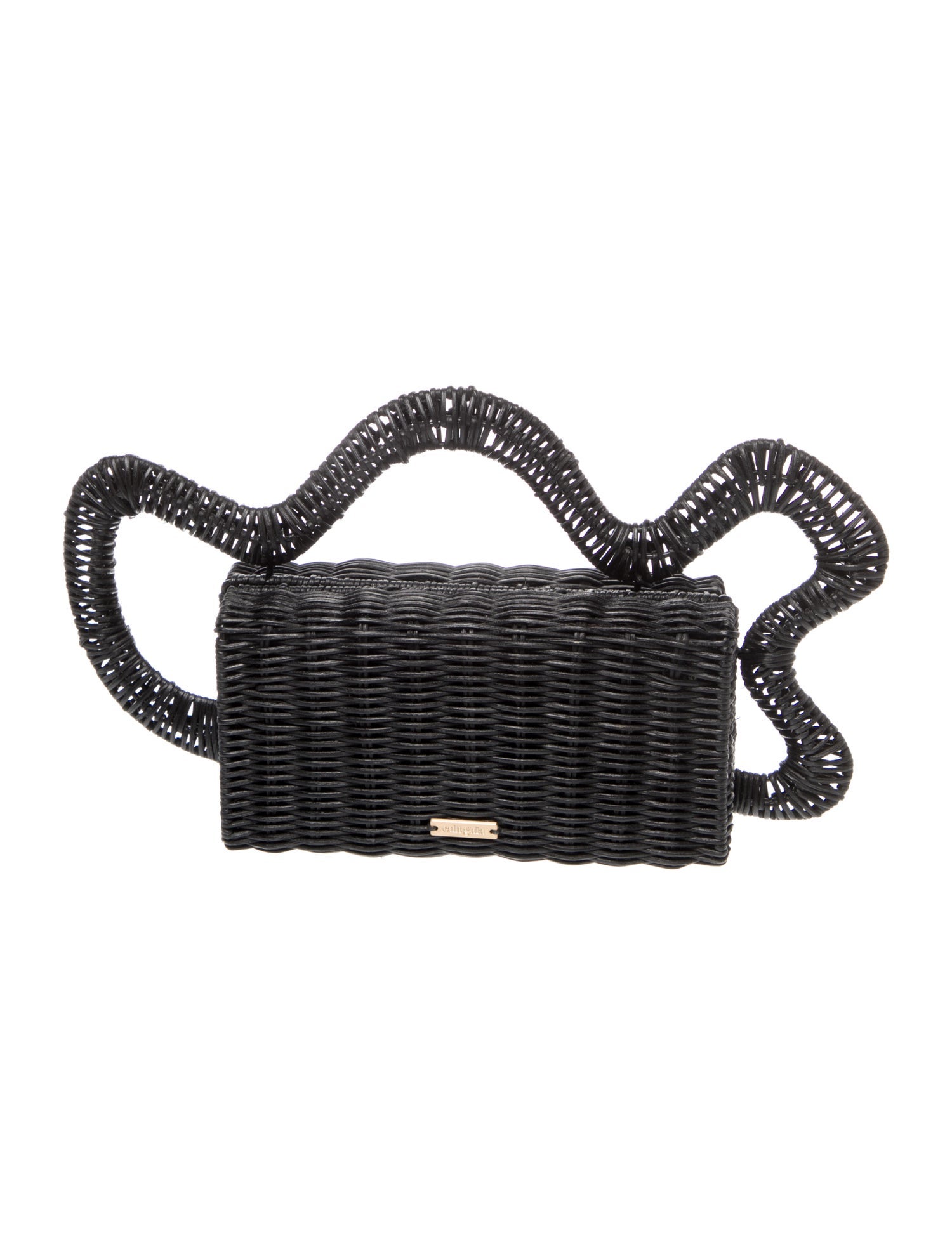 Cult Gaia Wicker Top Handle Bag