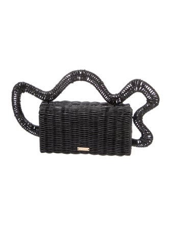 Cult Gaia Wicker Top Handle Bag