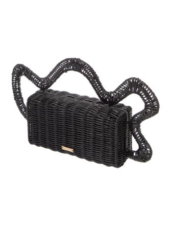 Cult Gaia Wicker Top Handle Bag