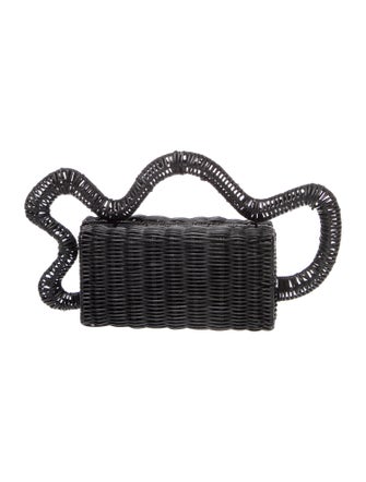 Cult Gaia Wicker Top Handle Bag