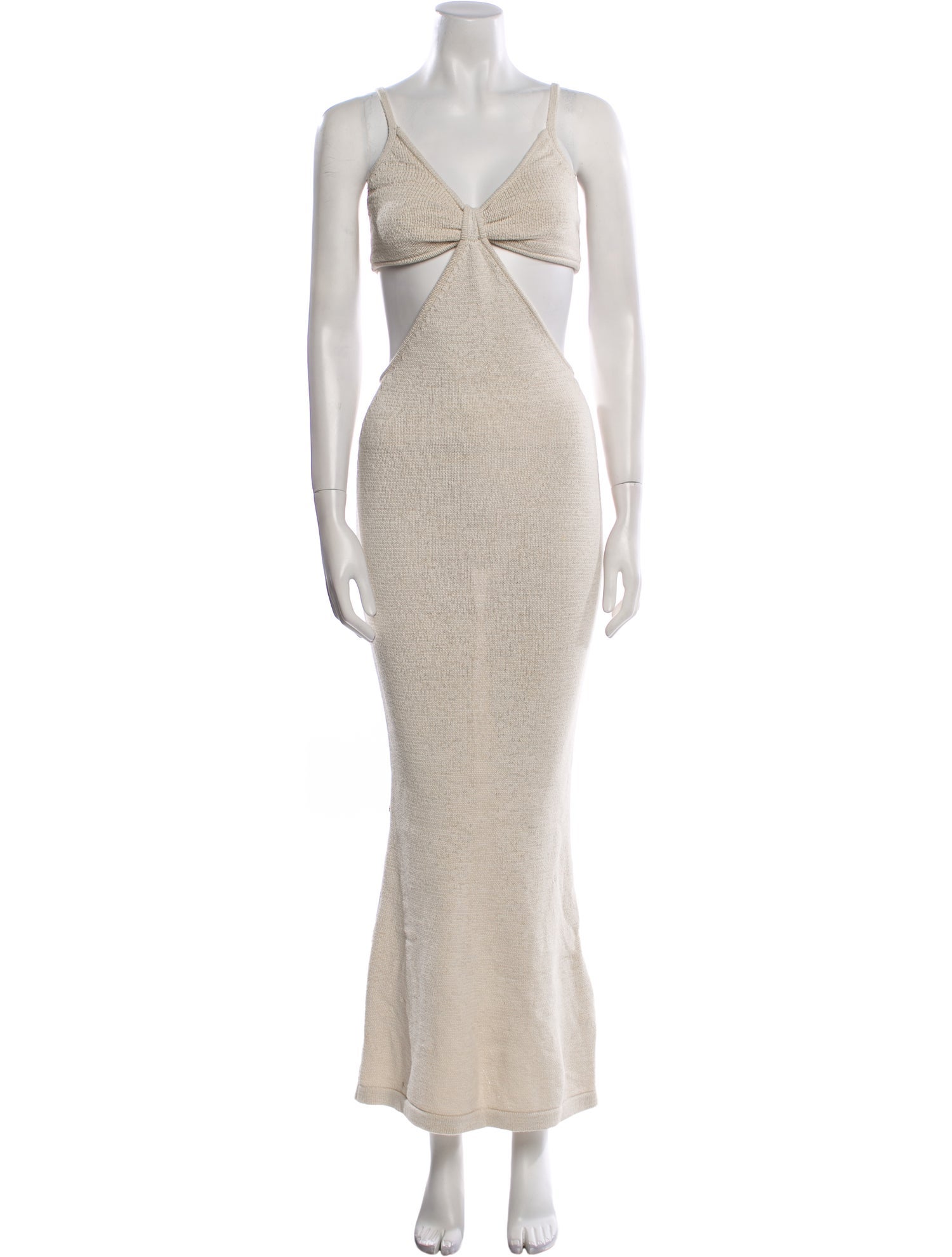 Cult Gaia V-Neck Long Dress