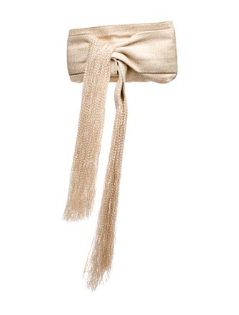 Cult Gaia Raffia Evening Bag