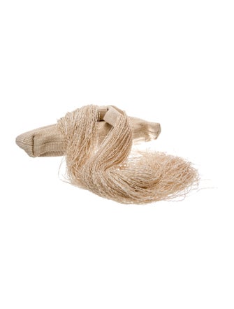 Cult Gaia Raffia Evening Bag