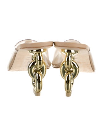 Cult Gaia PVC Chain-Link Accents Mules