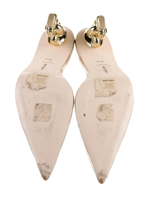 Cult Gaia PVC Chain-Link Accents Mules