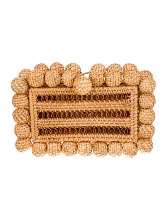 Cult Gaia Rattan Minaudière