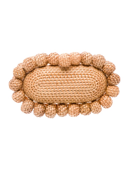 Cult Gaia Raffia Minaudière