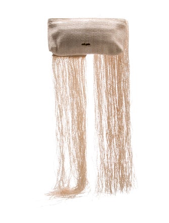 Cult Gaia Raffia Evening Bag