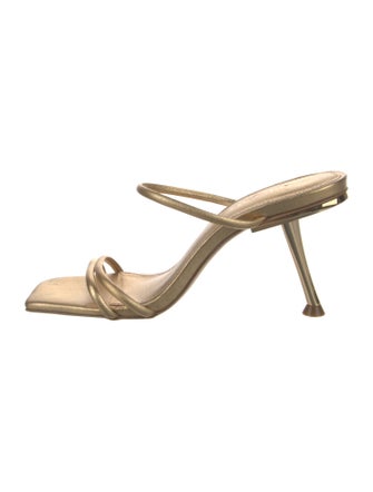 Cult Gaia Leather Slides