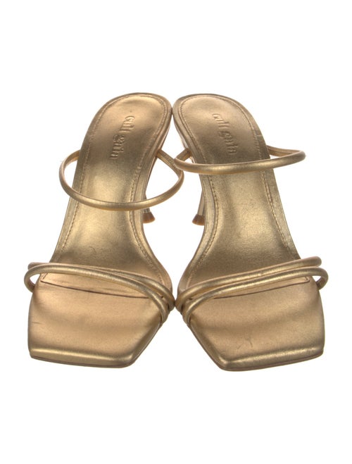 Cult Gaia Leather Slides