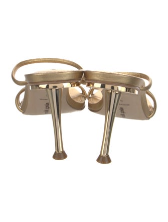 Cult Gaia Leather Slides